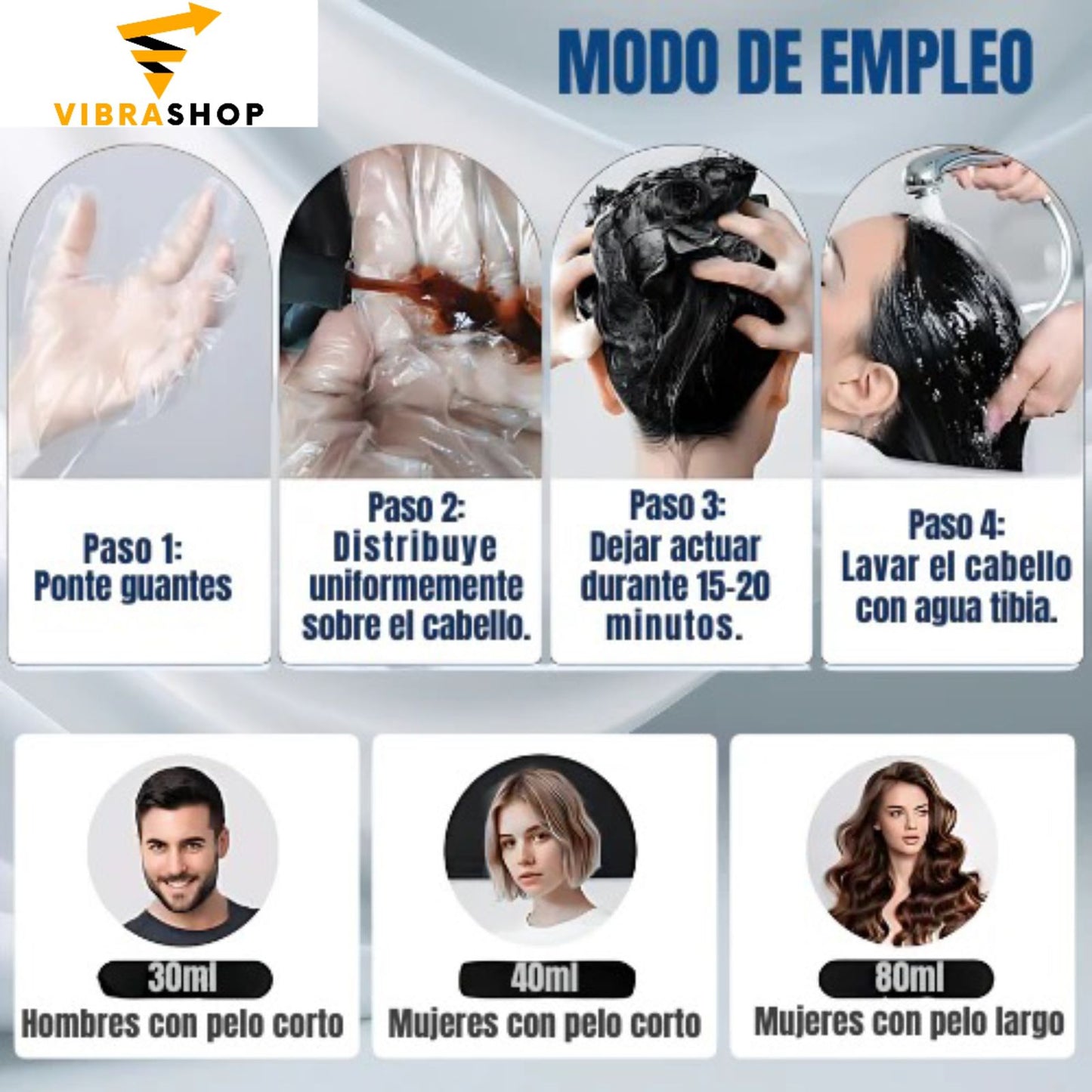 RECUPERA TU COLOR SIN DAÑAR TU CABELLO - SHAMPOO CUBRE CANAS