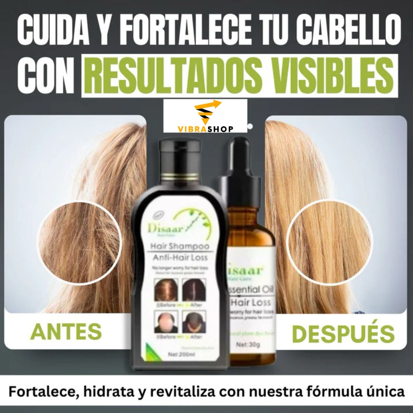 Cuida y Fortalece Tu Cabello Con El Pack Anti Caída - Envió Gratis