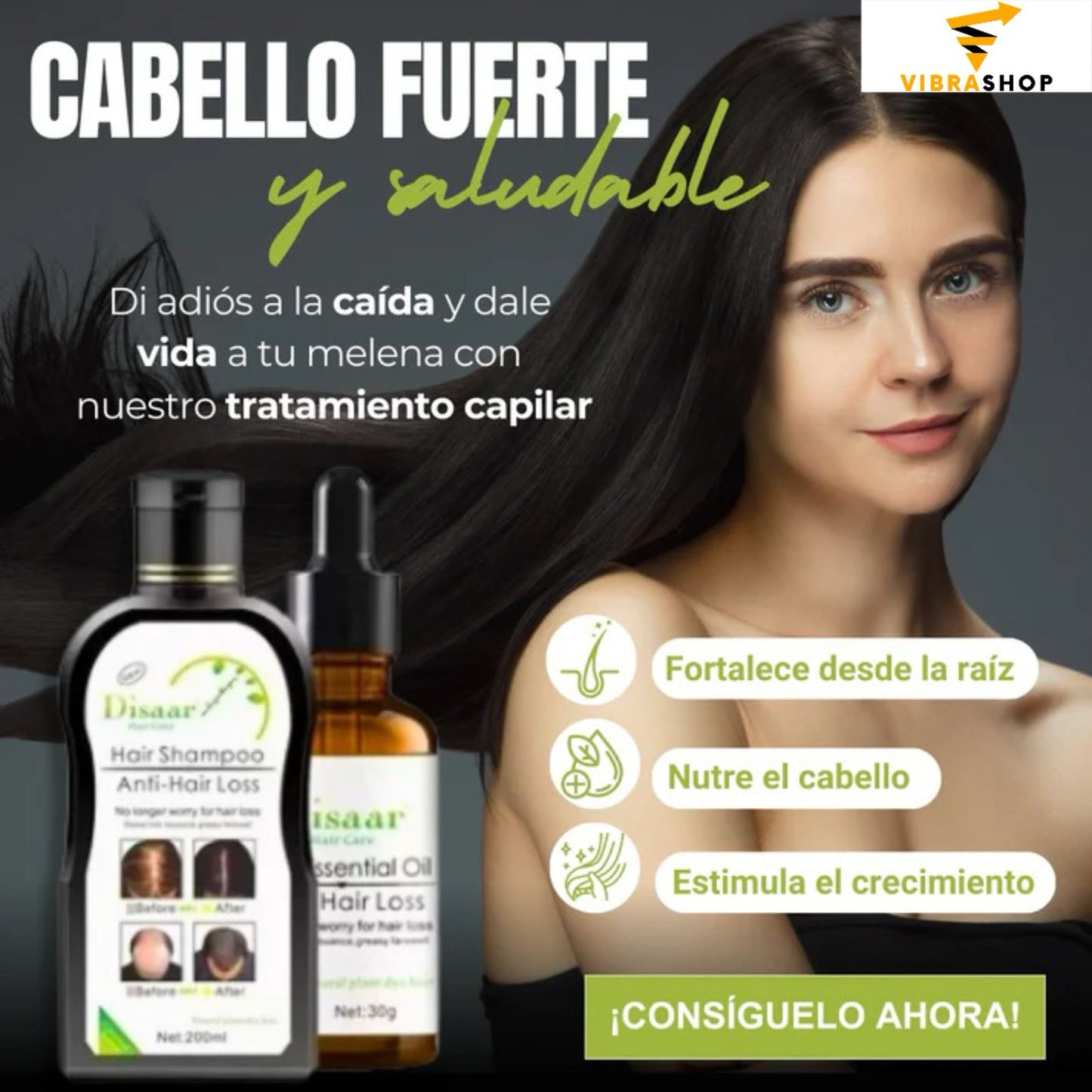 Cuida y Fortalece Tu Cabello Con El Pack Anti Caída - Envió Gratis