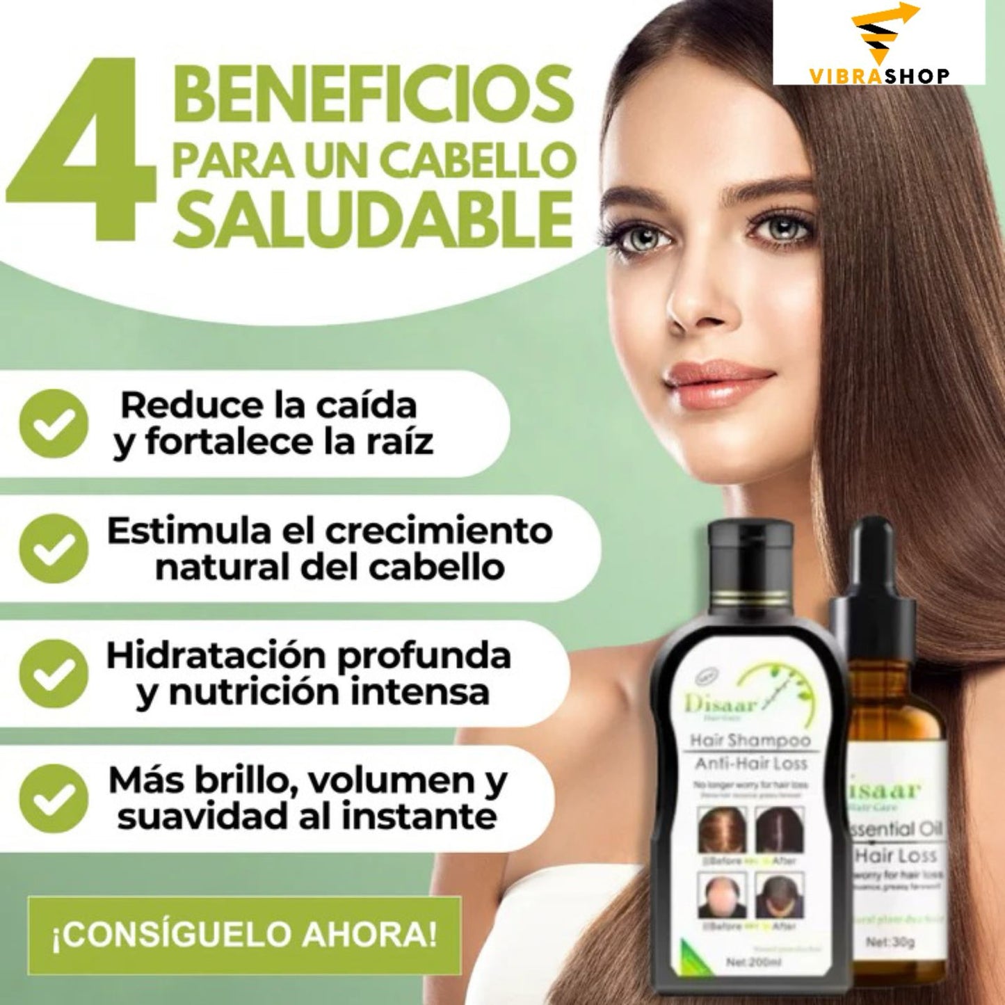 Cuida y Fortalece Tu Cabello Con El Pack Anti Caída - Envió Gratis