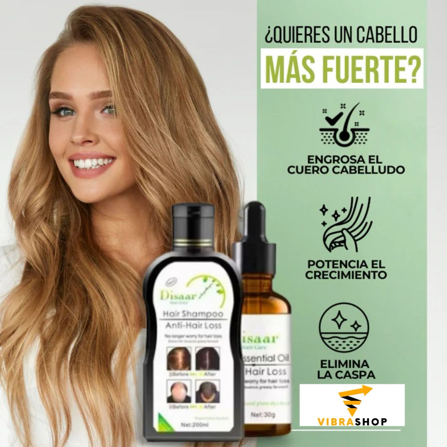 Cuida y Fortalece Tu Cabello Con El Pack Anti Caída - Envió Gratis