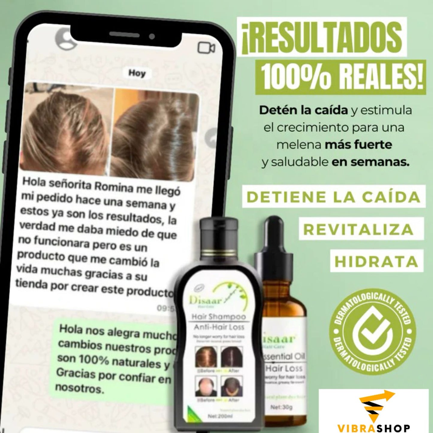 Cuida y Fortalece Tu Cabello Con El Pack Anti Caída - Envió Gratis