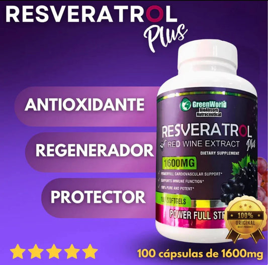 RESVERATROL B PLUS™ ANTIEDAD - OFERTA SOLO POR HOY + ENVÍO GRATIS