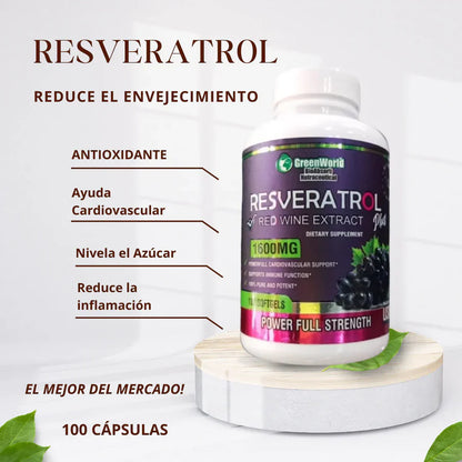 RESVERATROL B PLUS™ ANTIEDAD - OFERTA SOLO POR HOY + ENVÍO GRATIS