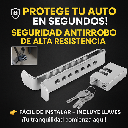 Autolocked™ – Traba Pedales Antirrobo de Alta Seguridad
