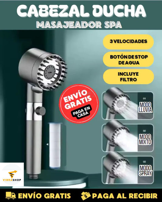 HYDROZEN™ CABEZAL MASAJEADOR PARA DUCHAS - OFERTA SOLO POR HOY + ENVÍO GRATIS